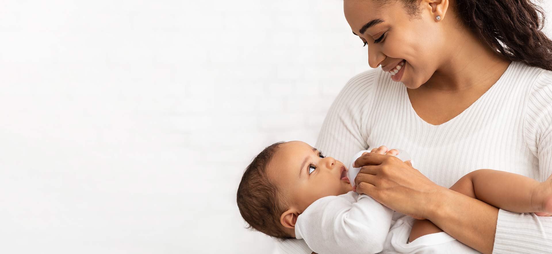 Mother holding her child
